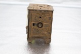 ROSETTE CAST IRON SAFE, MADE BY STEVENS, 2.75