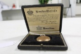 HAMPDEN POCKET WATCH (NON-RAILROAD GRADE; HUNT CASING) W/SERIAL #1553130 &
