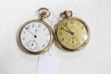 (2) SWISS LOCUST POCKET WATCHES (DO NOT RUN)