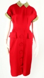 Marilyn Monroe Personally Owned Red Wool Dress