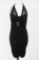 Whitney Houston's Black Halter Neck Cocktail Dress