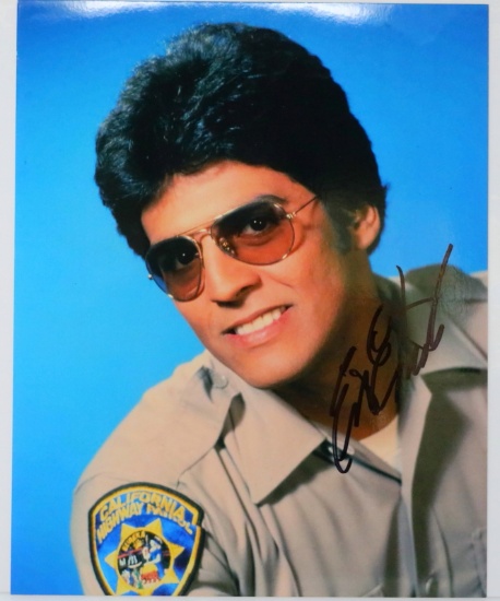 Erik Estrada "Chips" Signed 8" x 10" Color Photo