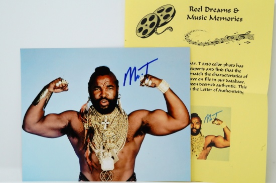 Mr. T "The A-Team" Signed 8" x 10" Photo W/COA