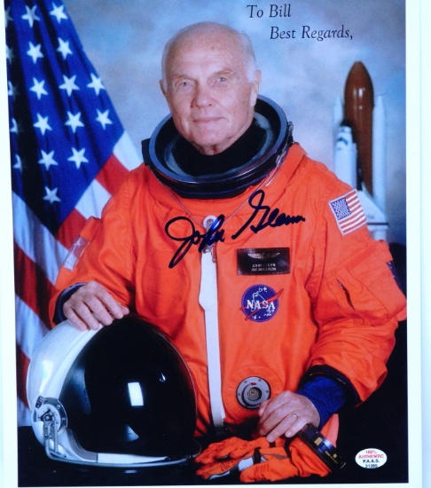 John H. Glenn Jr. Signed NASA Photo W/COA