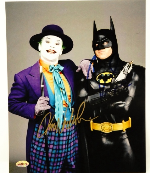 Michael Keaton & Jack Nicholson Signed Batman Photo
