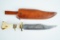 Handmade Damascus Steel Hunting Bowie Knife