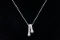 1.00ctw SI1-SI2/G-H Diamond and 14K White Gold Necklace