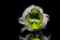 4.90ct Peridot, 0.25ctw Diamond and Platinum Ring