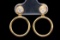 14K Yellow Gold and 0.30ctw Diamond Drop Earrings