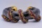 Handmade Sapphire and Silver/Vermeil Snake Cuff