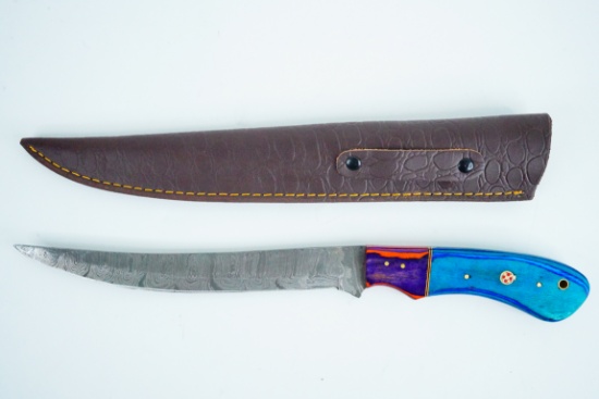 Handmade Damascus Steel 14" Filet Knife