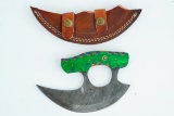 Handmade Damascus Steel Ulu Knife