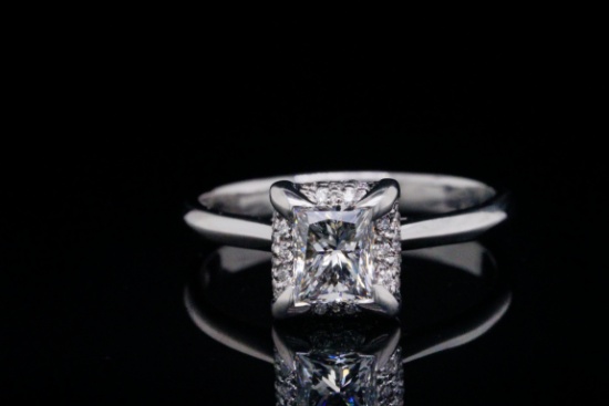 Tacori 1.01ct GIA VS2/F Diamond and Platinum Ring
