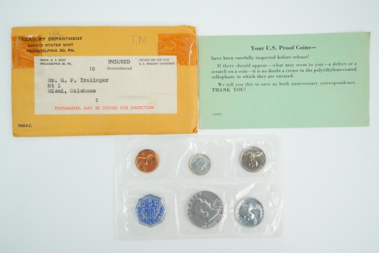 1960 U.S. Mint Silver Proof Set, Large Date