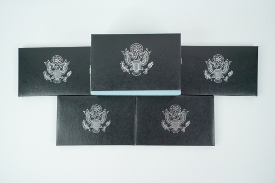 Lot of (5) 1998 United States Mint Silver Proof Sets