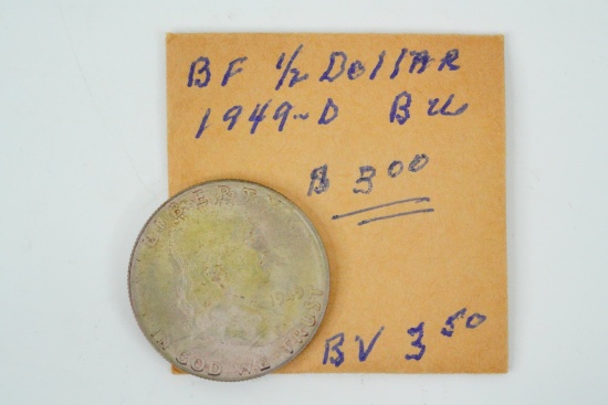 1949-D Franklin Half Dollar FBL (90% Silver)