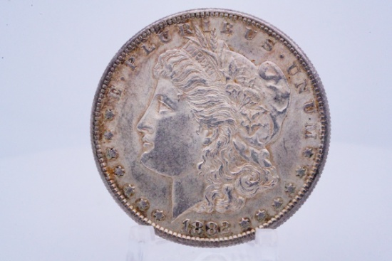 1882-S Morgan Silver Dollar AU55 (90% Silver)