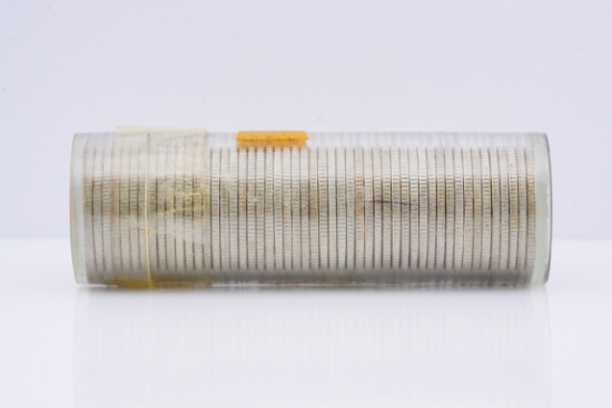 1955-D Roll of (50) UNC 90% Silver Dimes SEALED