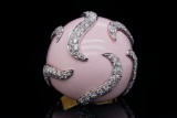 Casato 1.80ctw Diamond, Enamel and 18K Ring