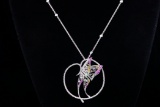 Bucherer 1.30ctw Diamond, Sapphire 18K Necklace