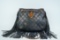 Chanel 2014 Black Aged Calfskin Fringe Shoulder Bag