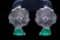 1.20ctw Emerald, 1.10ctw Diamond and 18K Earrings