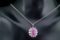 2.00ct Ruby, 1.75ctw Diamond, Platinum/Sterling Necklace