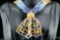 649.52ctw Sapphire, 1.47ctw Diamond, 18K Torsade Necklace