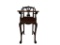 Vintage Wood High Chair W/Upholstered Seat