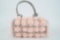 Lucite, Pink Mink Fur and Rhinestone Evening Box Bag