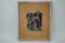 1941 Untitled Urban Vendor Scene Woodcut on Paper