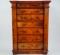 Antique Burl Wood Miniature Chest of Drawers
