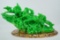 Chinese Feng Shui Jade Green Resin Horses Sculpture