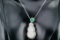 Elegant Green and White Jade Double Gourd Pendant