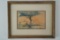 Signed Watercolor Landscape with Trees