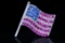 2.25ctw Ruby, Blue Sapphire, and Diamond 18K Flag Pin