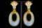 Cristina Sabatini Agate and Resin Gold Plated Earrings