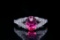 1.25ct Pink Tourmaline, 0.60ctw Diamond, Platinum Ring