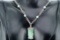 Green Jade and Sterling Silver 17