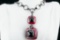 Cristina Sabatini Resin, Crystal, Rhodium Plated Necklace