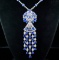 41.70ctw Blue Sapphire, 8.40ctw Diamond, 18K Necklace