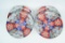Lot of (4) Hand-Painted 12