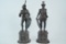 Pair of Antique Silver-Plated 11.75