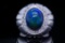 5.00ct Black Opal, 0.40ctw Diamond and 18K Ring
