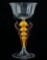 Venetian Hand-Blown Art Glass Goblet