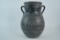 Handmade Greek Blackware-Style Ceramic Vase