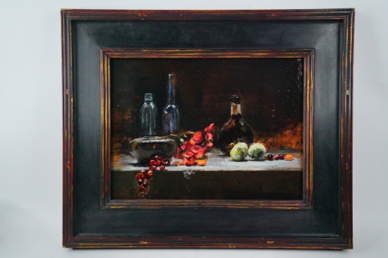 Ruth W. Paulsen "Studio Shelf" Still Life Oil on Board