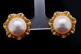 Tiffany & Co. 14mm Mabe Pearl and 18K 0.80