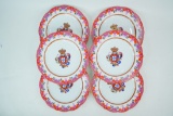 Lot of (6) Portuguese Royal Armorial Porcelain Plates