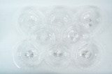 Lot of (8) Vintage Pressed Glass Dessert Bowls